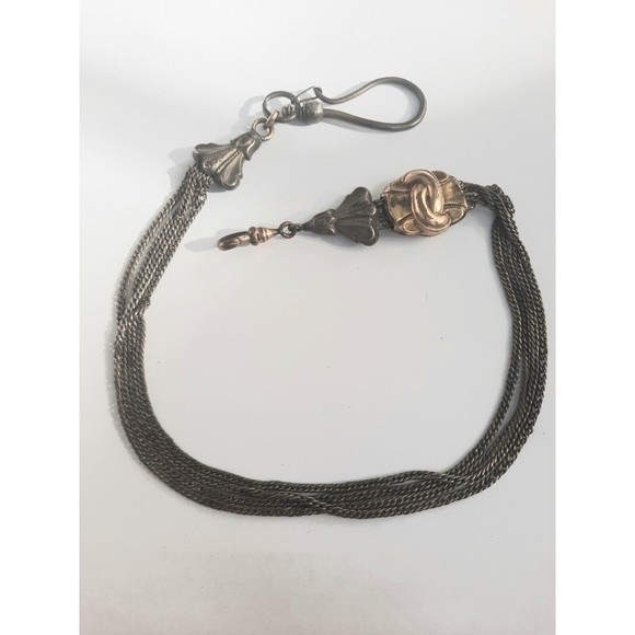 Antique Victorian Fancy Watch Fob, Gold Filled, 4 Chains